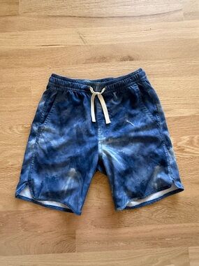 Boy’s Fair Harbor Blue Tie-Dye Swim Trunks
